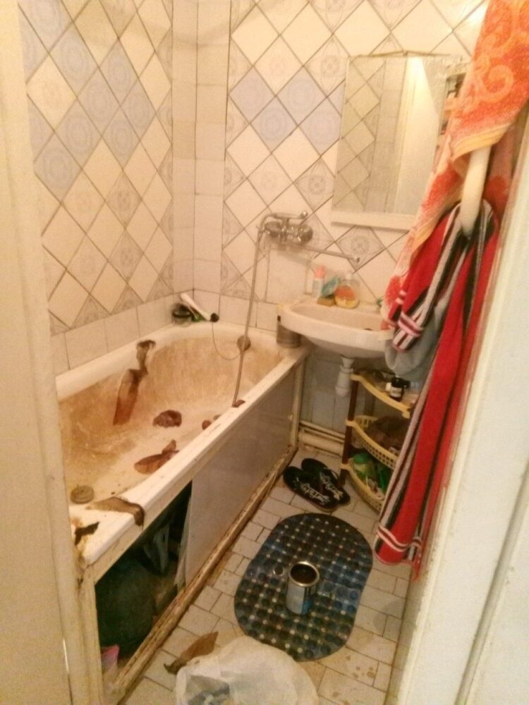 Прибирання ванної кімнати до початку робіт Уборка 24